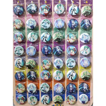 

Love Thank You Hatsune Miku 30MM 48pcs lot PINBACK BADGE BUTTON BROOCH BAG GIFT TOY CLOTH anime