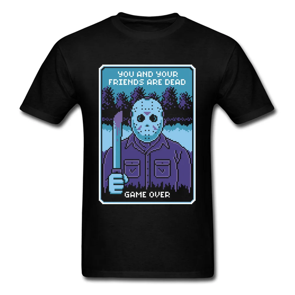 

Jason Tshirt Cool Game Over Funny T-Shirt Custom Own Style Personalized Fashion T Shirt White Horror Kills Tops & Tees