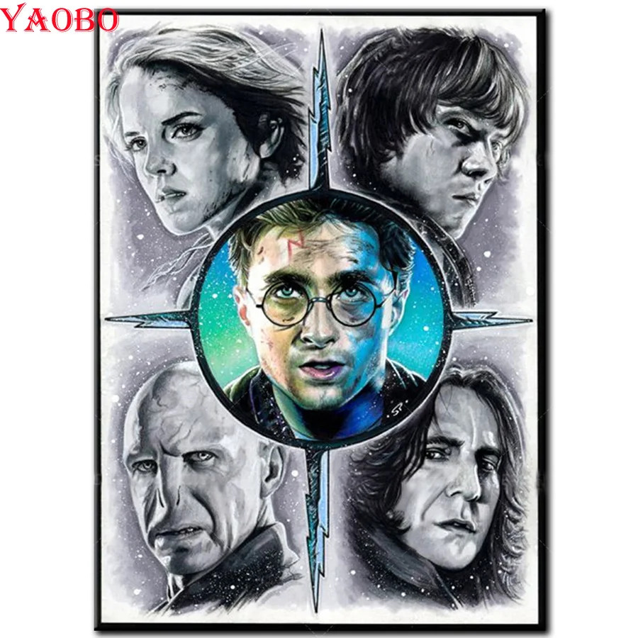 

Full drill square diamond painting Movie character 5D DIY diamond embroidery Cross Stitch Full Round Mosaic Decor Ramadan Gift