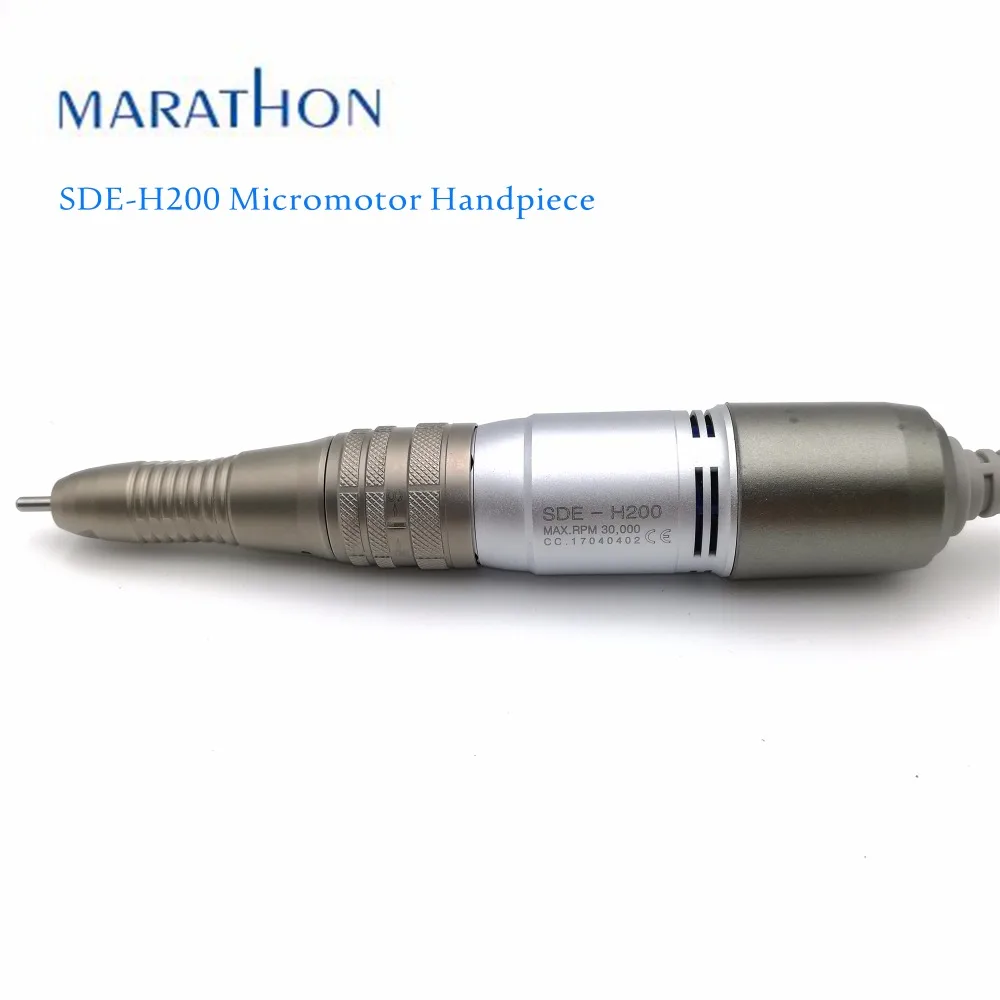 1 шт. микромотор Marathon наконечник SDE-H200 30000 об/мин для сильных 210 моторов или SAEYANG моторов Электрический Маникюр дрель и аксессуары