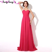 Real Image Chiffon Lace Formal Prom Dresses Sheer Back Fuchsia Burgundy Black Long Bridesmaid Party Gowns