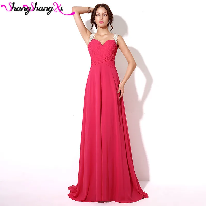 Real Image Chiffon Lace Formal Prom font b Dresses b font Sheer Back Fuchsia Burgundy Black