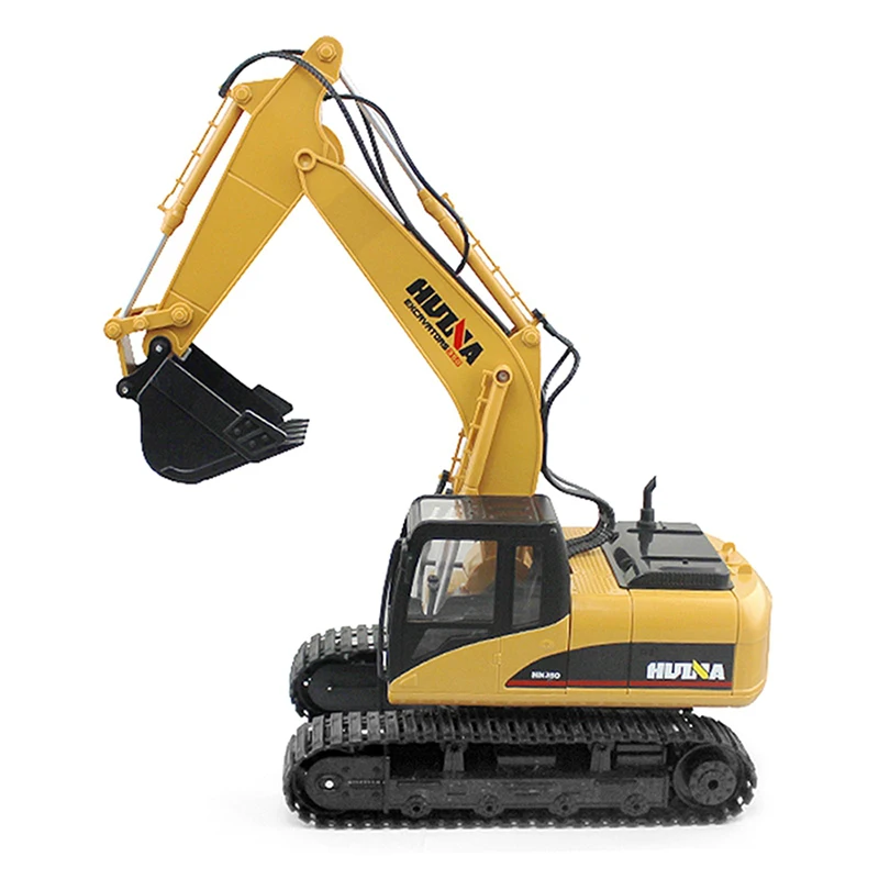 HuiNa 1550 RC автомобиль гусеничные 15CH 2 4 г 1:14 металла экскаватор зарядки 1:12 с Батарея