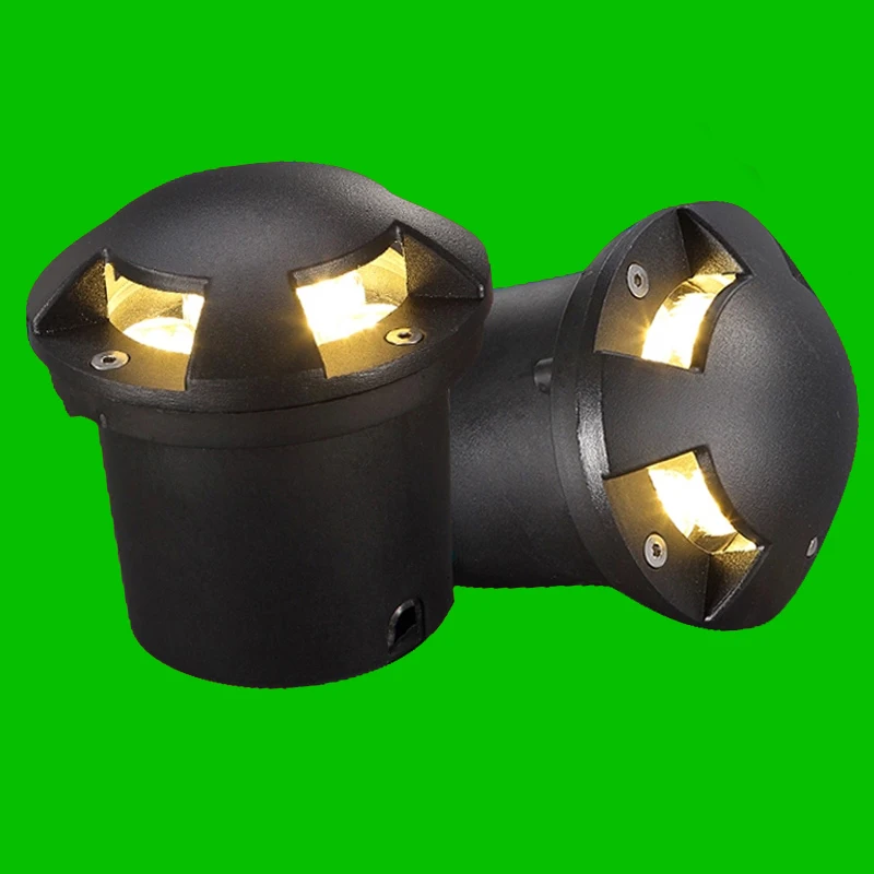 Goede 6 stks 3 w 6 w 9 w 12 w LED ondergrondse begraven licht Doorschijnende 4 side verlichting AC85 265v outdoor stap tuin landschap licht