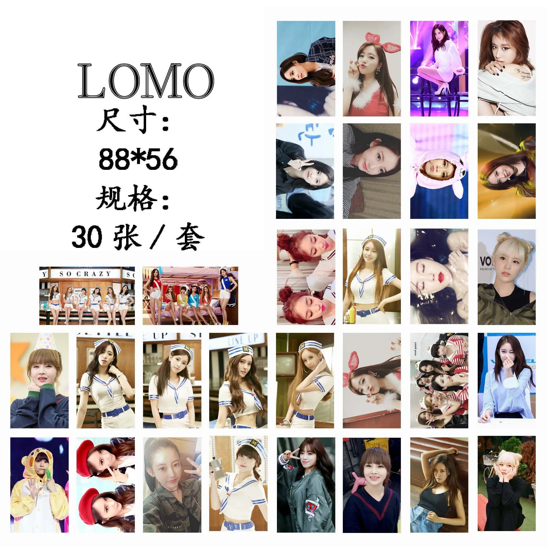 KPOP 2018 Горячая тара открытка фото карты k pop TARA текст постер + стикер 30 шт LOMO карта