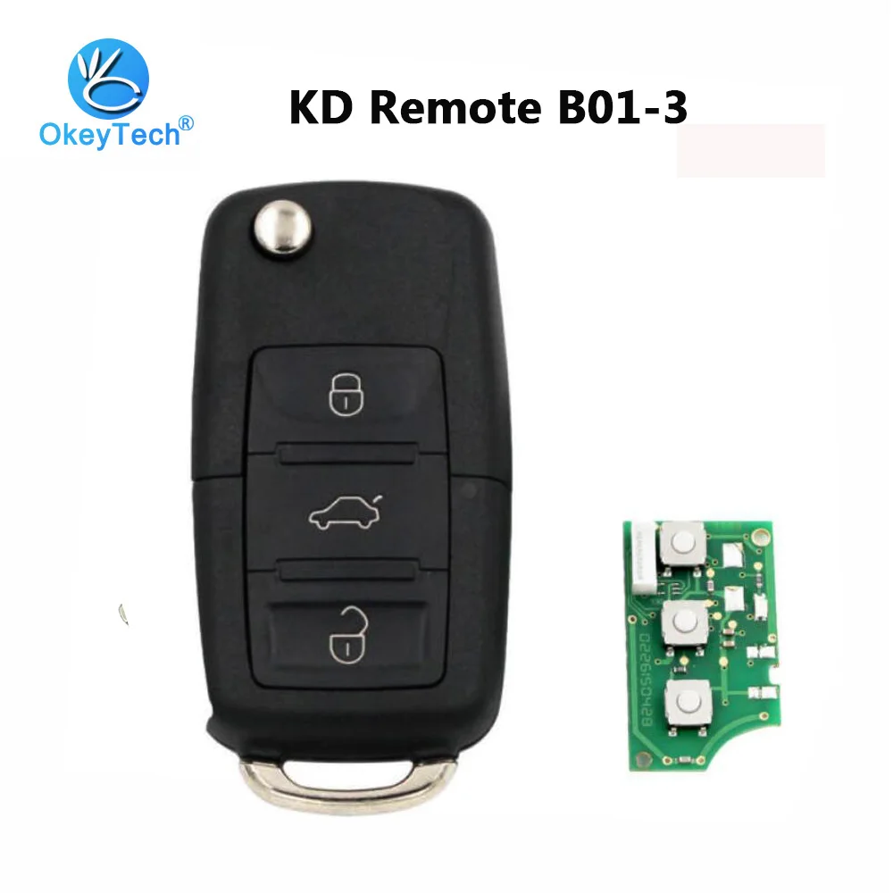 Пульт дистанционного управления OkeyTech B01 KD 3 кнопки стиль B для KD900 + URG200 Keydiy