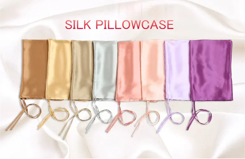 Thickening mulberry silk beauty anti-wrinkle two sided pillow case\ multi color\ for single pillow\ Free shipping SZT1401 |