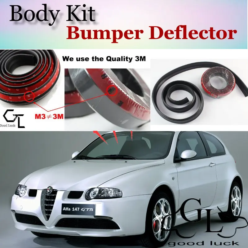 Bumper Lip Deflector Lips For Alfa Romeo 147 / Gta Ar Front Spoiler Skirt For Topgear Friends Car Tuning / Kit / Strip - Spoilers & Wings - AliExpress