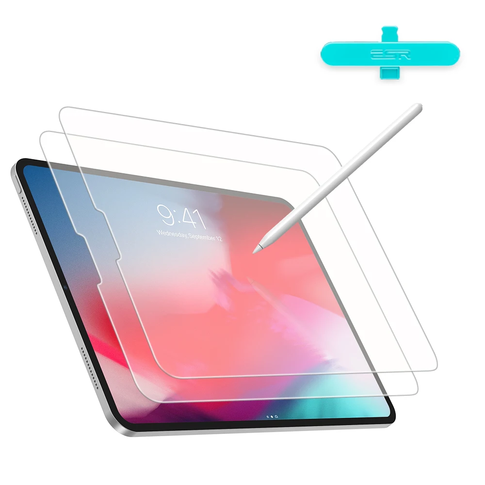 ESR бумажный протектор экрана для iPad Pro 11 2 шт./лот Антибликовая матовая ПЭТ-пленка поддерживает Apple Pencil для iPad Pro 11