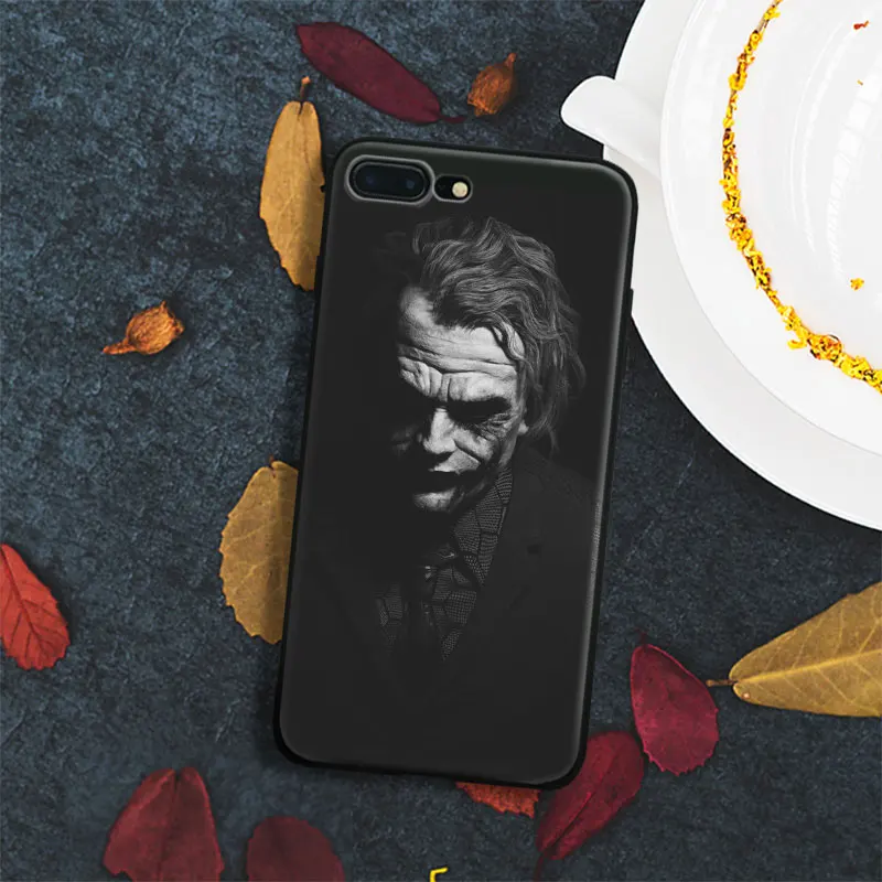 

The Joker Heath Ledger Coque TPU Soft Silicone Phone Case Cover Shell For Apple iPhone 5 5s Se 6 6s 7 8 Plus X XR XS MAX