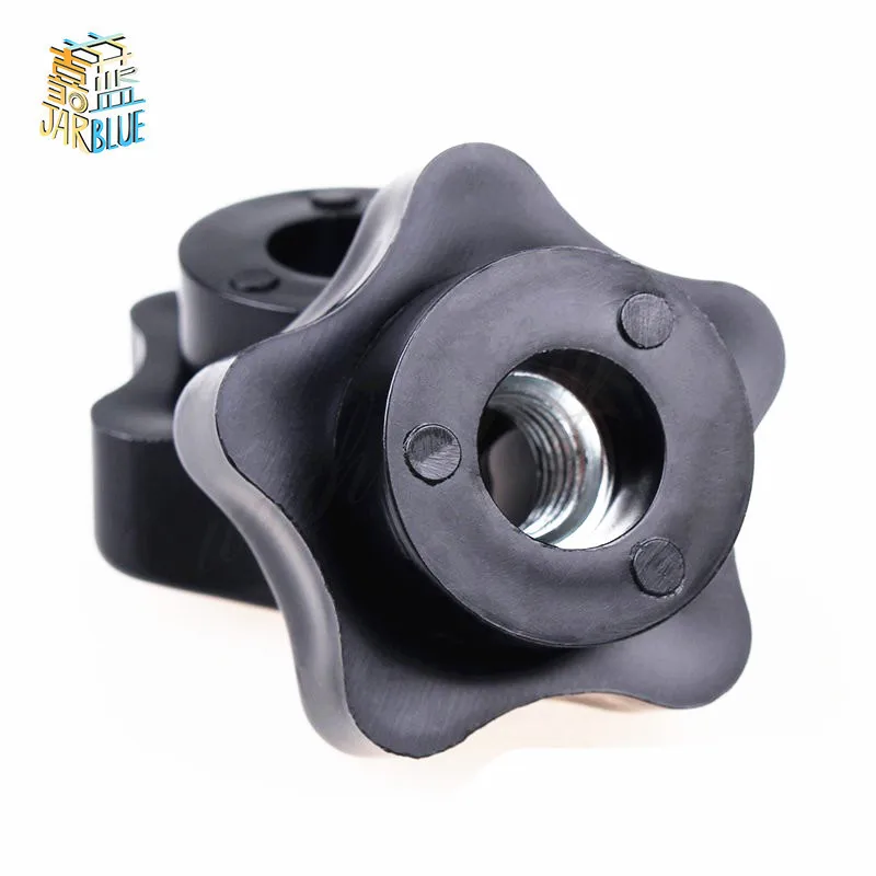 

2Pcs M6 M8 M10 M12 M14 M16 Plum Bakelite Hand Tighten Nuts Handle Star Mechanical Black Thumb Nut