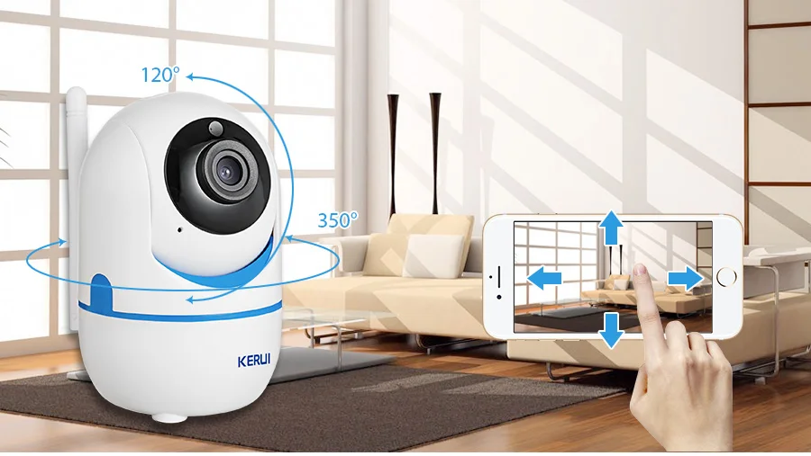 KERUI 720P 1080P Portable Small Mini Indoor Wireless Home Security WiFi IP Camera Surveillance Camera Night Vision CCTV Camera_10