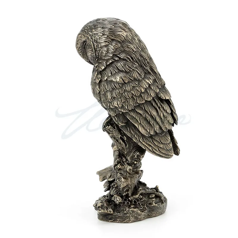 Креативная Художественная Скульптура Статуя совы статуэтки животных медное искусство и ремесло украшение дома R1833