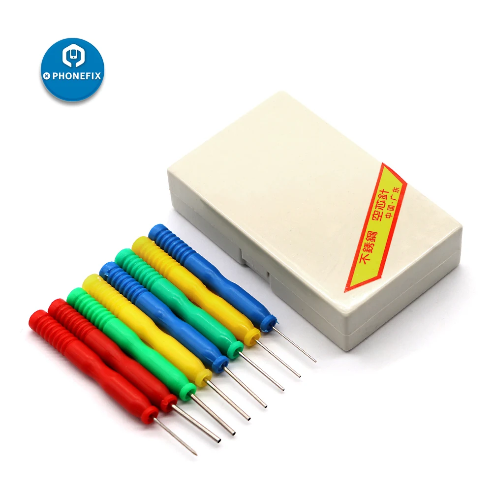 

PHONEFIX 8PCS/Lots Stainless steel Hollow needles electronic components desoldering tools kits for mobile phone PCB repair tool