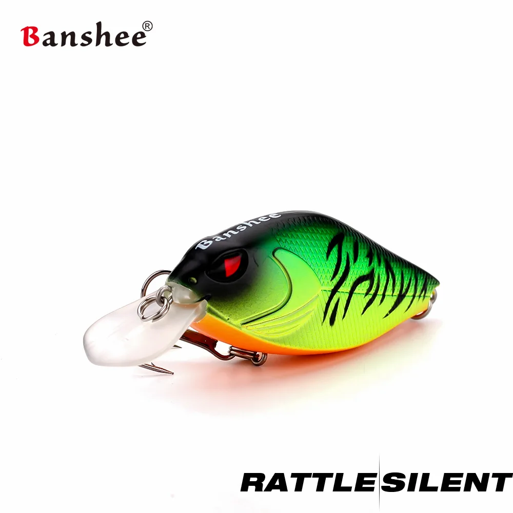 Banshee 7 см 15/17. 5 г кренкбейты жесткая приманка для рыбалки кривошипно-басовый воблер погремушка звук Воблер для щуки плавающая искусственная приманка