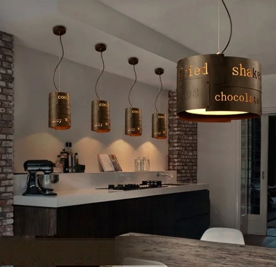 Stile loft creativo inglese impianti di illuminazione per sala da ... Stile loft creativo inglese impianti di illuminazione per sala da ...