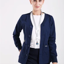 Осень-зима хирургический скраб Куртки Комбинезоны врач-медсестра верхняя Униформа Костюмы медицинская рабочая одежда для больниц одежда лабораторный халат