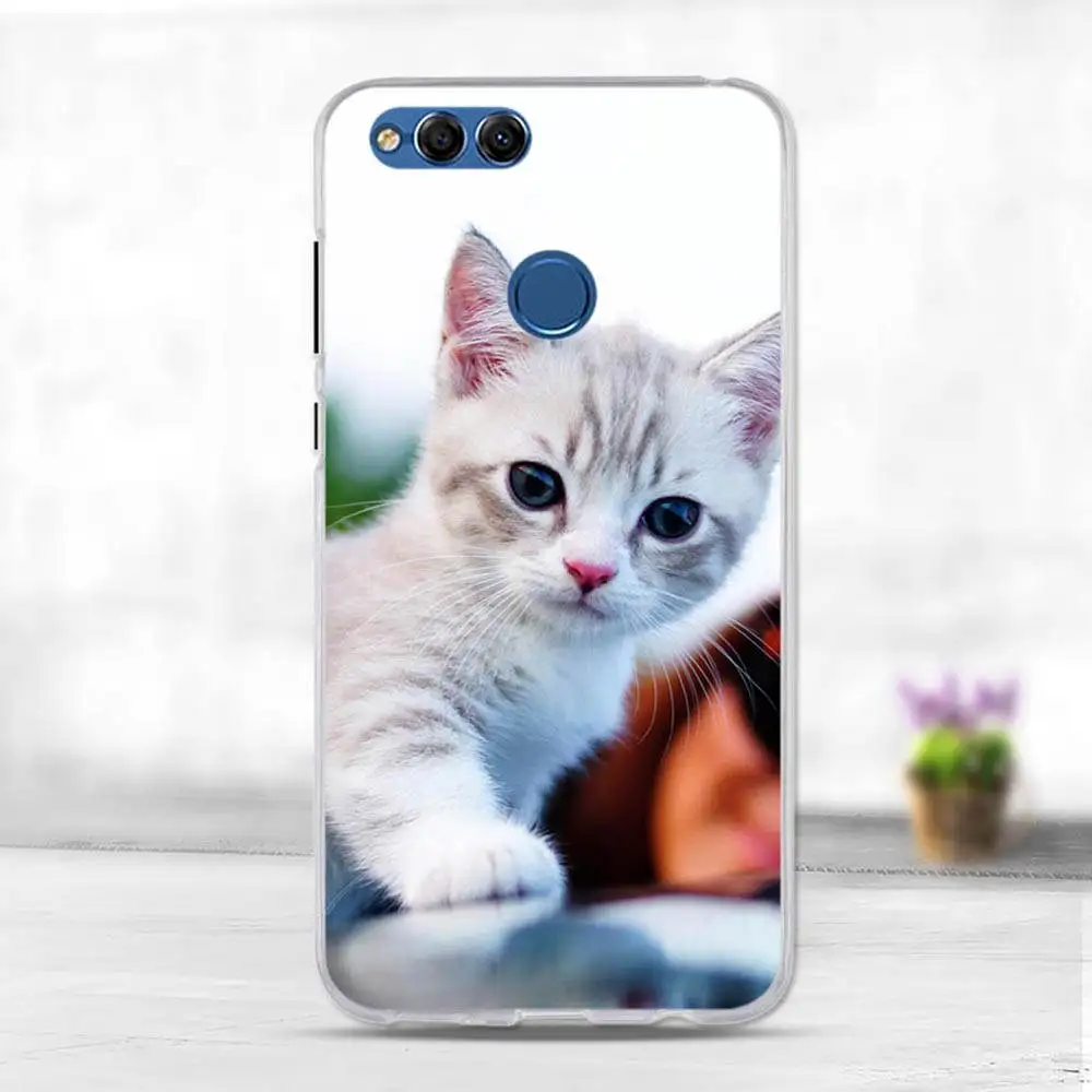 Untuk Huawei Kehormatan 7X Case Cover Coque Kehormatan 7X TPU Soft Case Lucu Ponsel Fundas untuk Huawei Honor7X Mencakup Telepon bumper Case