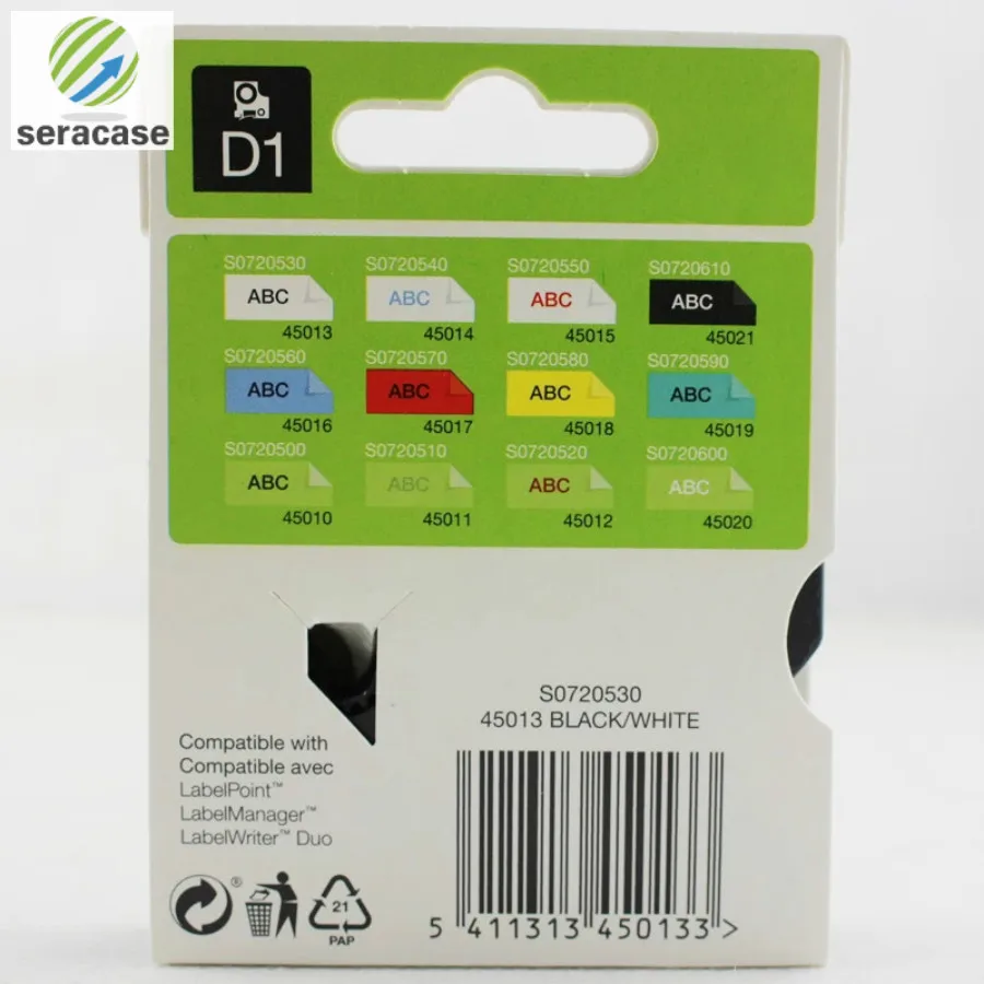 

Seracase for LM-PNP LM-160 LM-210D LM-280 Labeling machines Made in China 6mm white black 9mm yellow black Red black background
