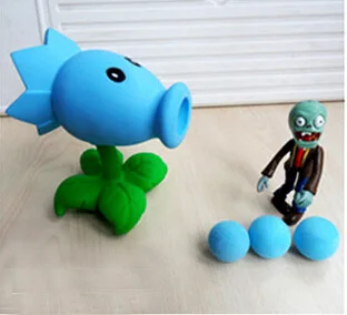 PVZ Растения против Зомби Peashooter ПВХ фигурка модель игрушки высококачественные игрушки подарки игрушки для детей - Цвет: 1