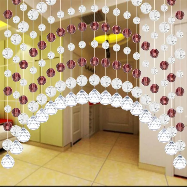 Хрустальные бусины бахрома для занавесок гостиной окна спальни двери обеденного зала Висячие на экране 20 метров бусины украшения для домашнего праздника