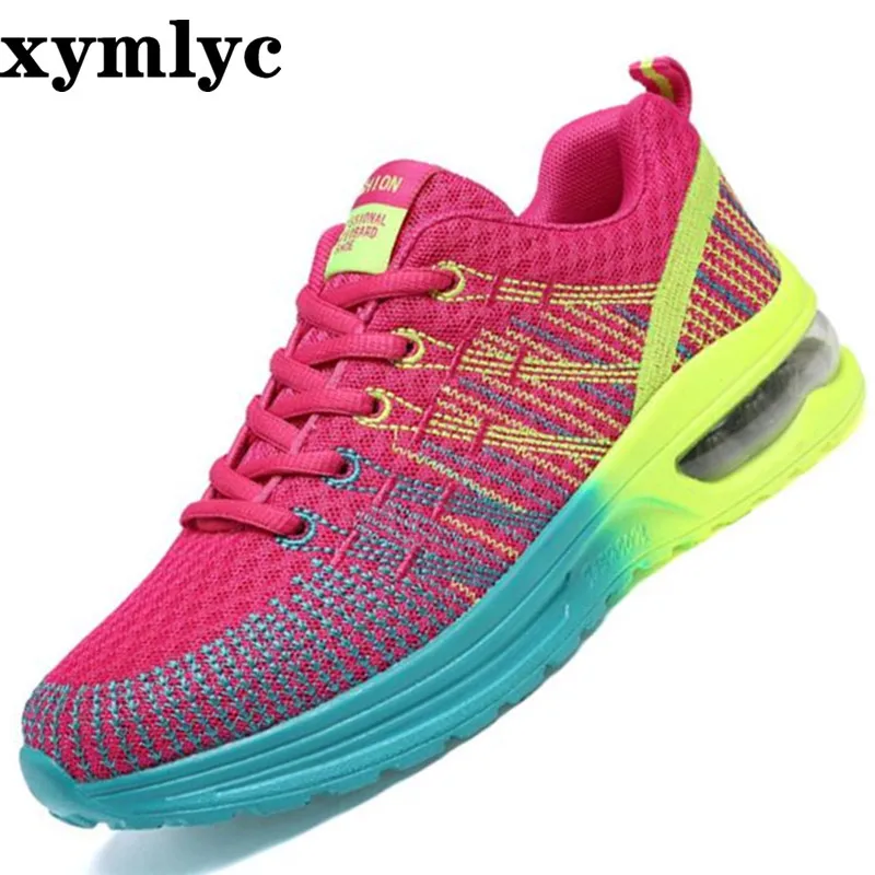 

Korean version of explosion models mesh laceup nonslip women's shoes solid color round head casual outdoor sneakers single shoes