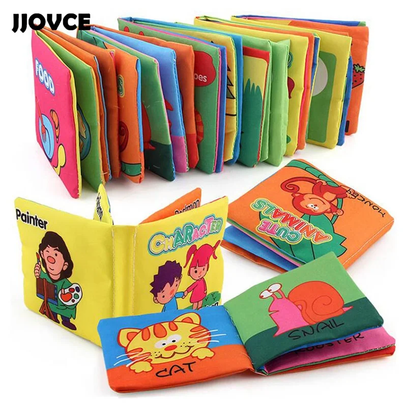

Mini 10cm Baby Cloth Book Intelligence Development Educational Toy Soft Cloth Learning Cognize Books For 0-12 Months Kids