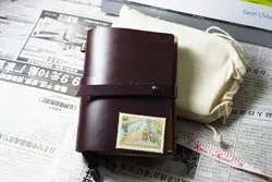 Обложка для паспорта стиль натуральная кожа крышка ноутбука ручной путешествия журнал в кожаном переплете в винтажном стиле наполнителя