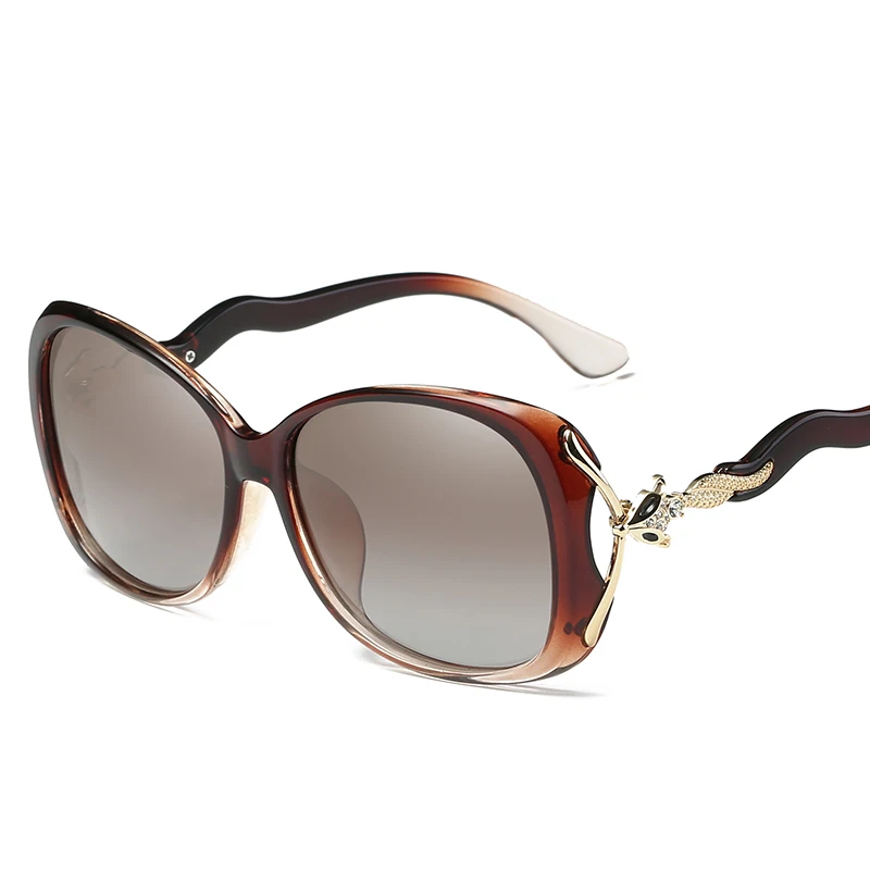 Fashion Fox sunglasses Big frame women Luxury designers Rhinestone