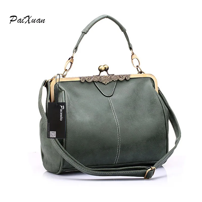 Hot Spanish vintage Style PU Leather Tote women bag new purse and Handbag Retro female Shoulder ...