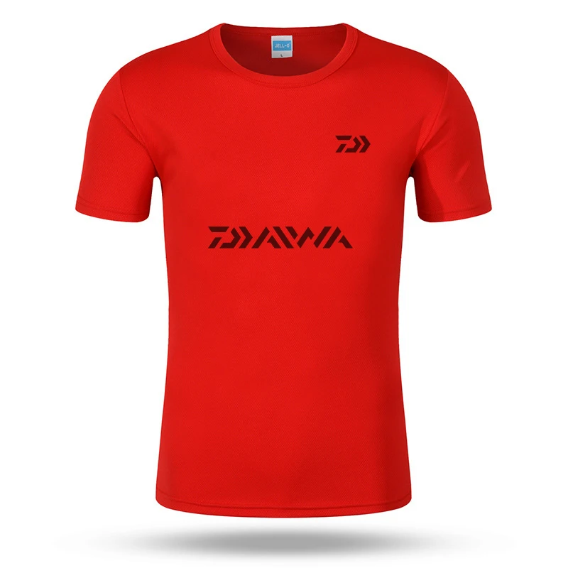 DAIWA одежда S~ 3XL Мужская быстросохнущая одежда для рыбалки футболка ультратонкий короткий рукав солнцезащитный крем анти-УФ дышащая Футболка С рыболовным принтом
