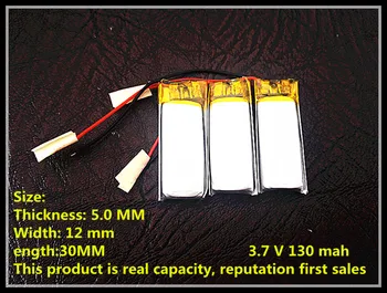 

Watch point of time machine battery , battery point reading pen , mini DV rechargeable lithium battery 501230 130MAH