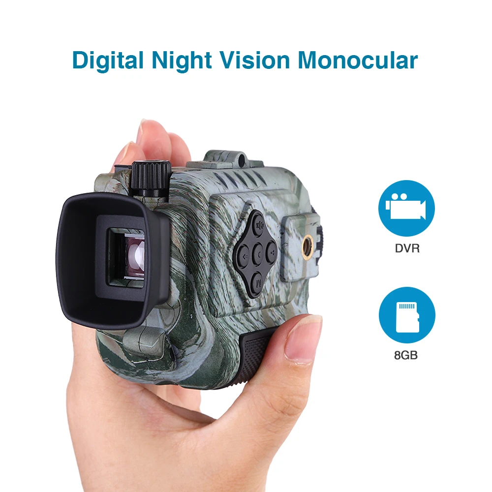 

BOBLOV P4 5X Digital Zoom Night Vision Monocular Goggle Hunting Vision Monocular 200M Infrared Camera Function For Hunting