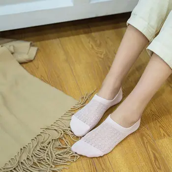 

New Transparent Short Lace Socks Women Summer Breathable Boat Socks Slippers Female Soft Low Invisible Socks