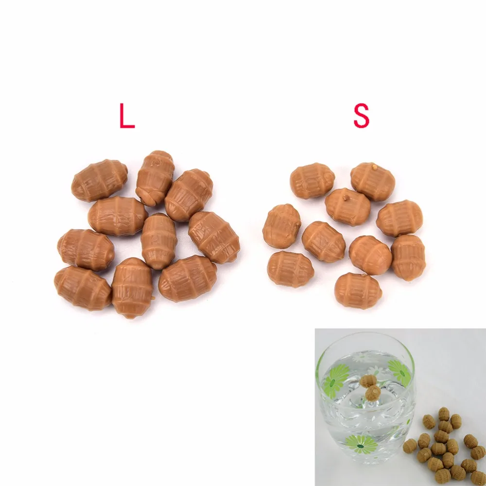 

S L 10Pcs Soft Fishing Floating Tiger Nut Pop up Artificial Bait Lures Carp Fishing Accessories