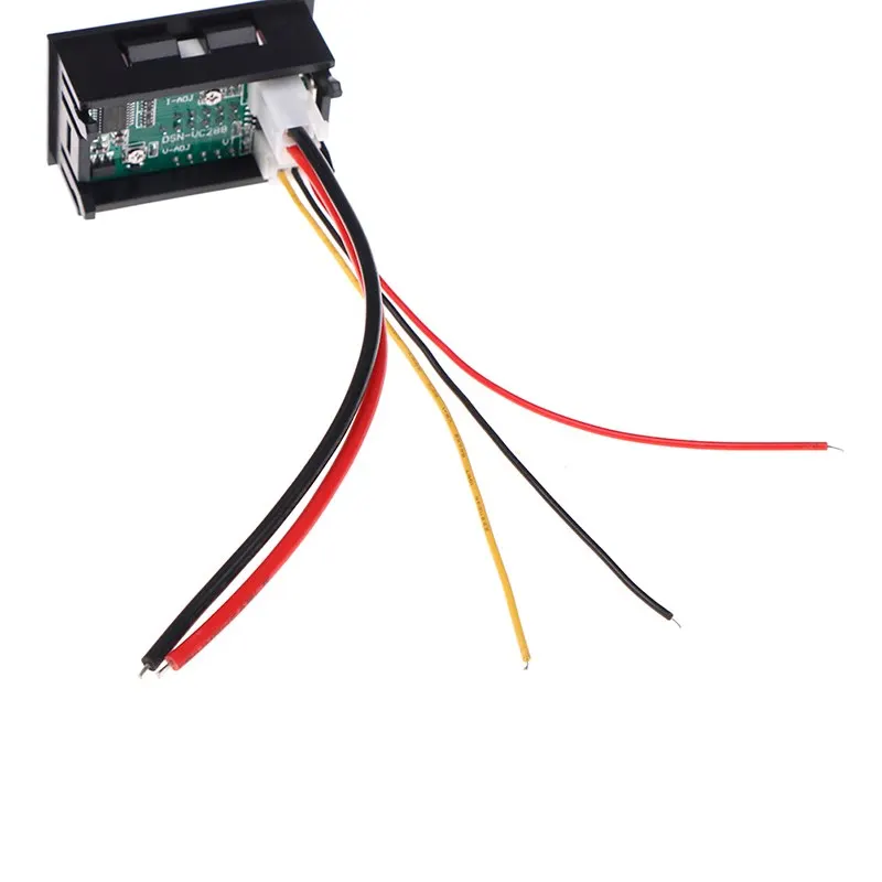 Цифровой вольтметр постоянного тока Амперметр 3/4 бит питания красный синий светодиодный двойной дисплей постоянного тока 0-100 в 10 А напряжение измеритель тока мощность
