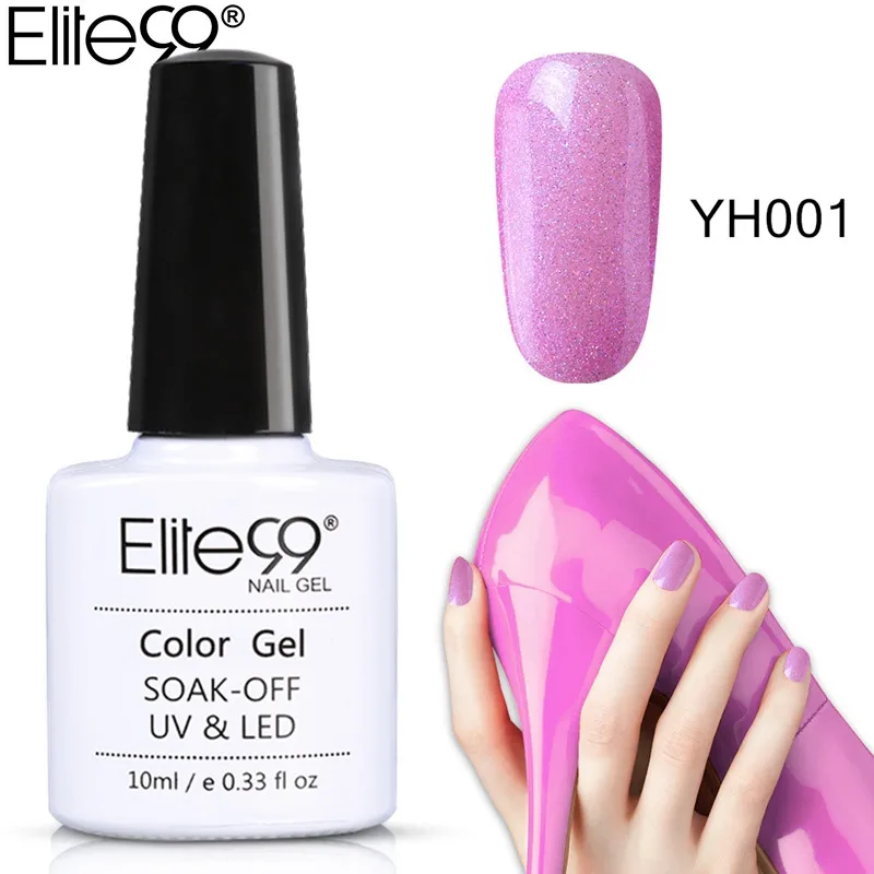Elite99 36 шт. пурпурный Цвет ногтей Гель-лак Soak Off светодио дный УФ гель лак для ногтей Применение с базовыми Топ Гель-лак нужно УФ-лампы ногтей