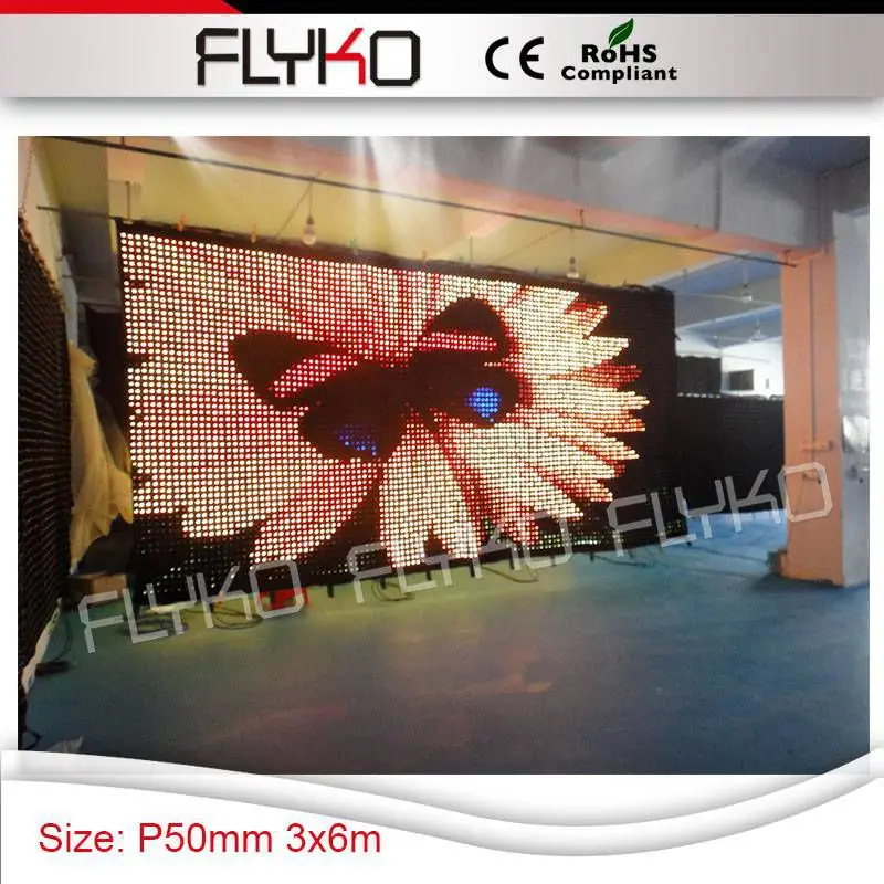 

indoor hd video show on P5 led backdrop 3x6m wedding party decoration led curtain with PC cotroller