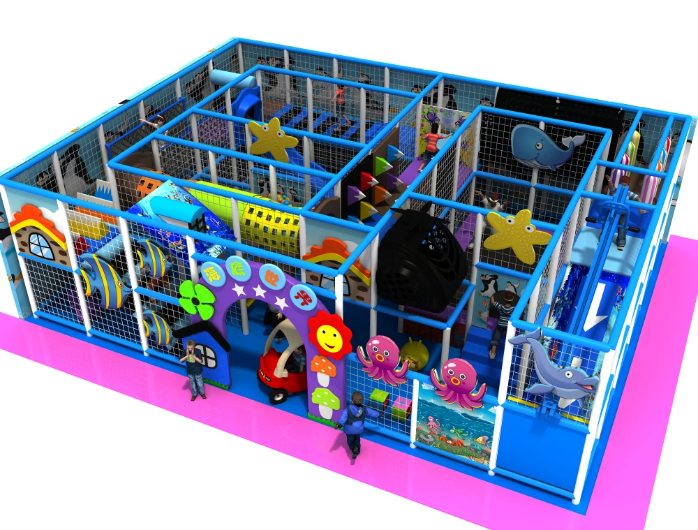 customized Ocean sea type Kids indoor soft naughty castle playground