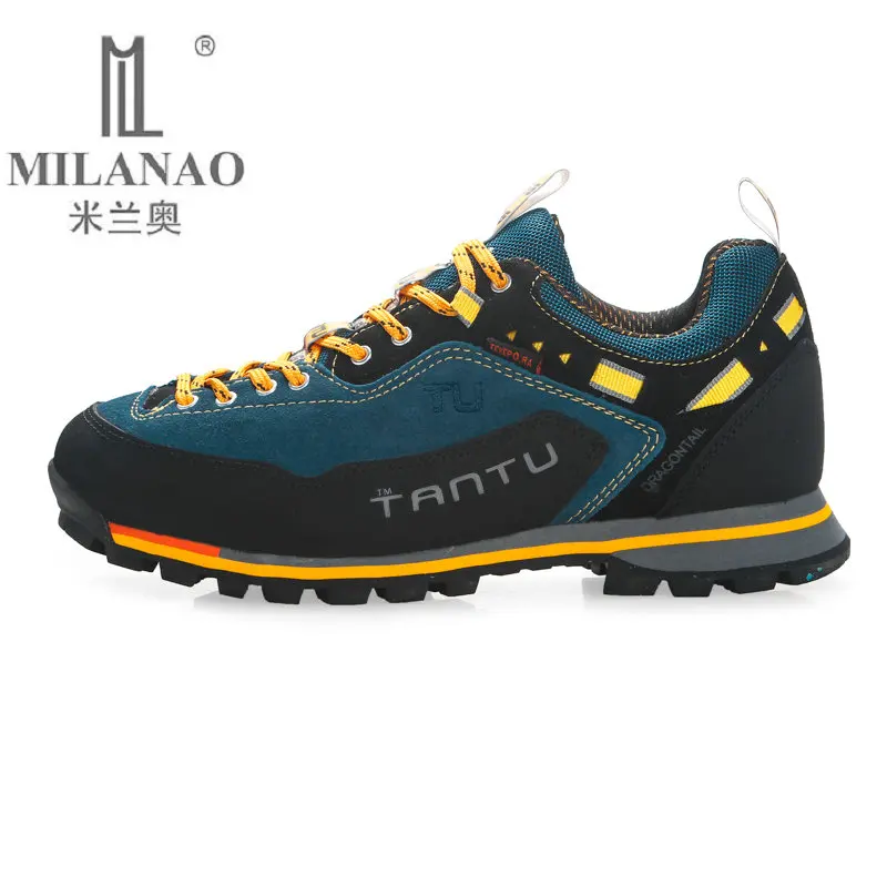 MILANAO 2017 Man Waterproof Breathable Hiking Shoes Big Size Outdoor Boots Trekking Sport Sneakers Men Waterproof Shoes