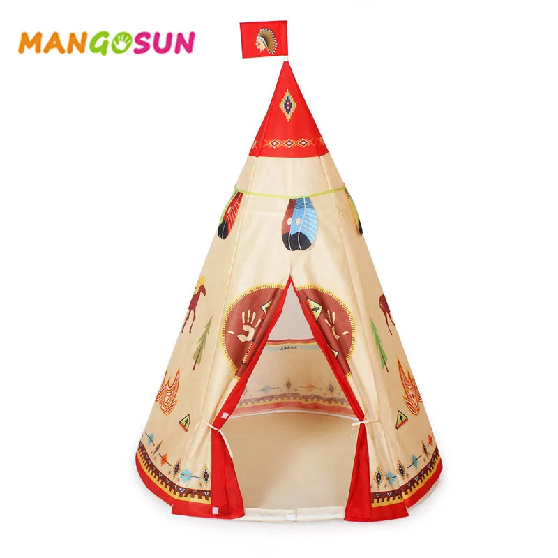

Foldable Kids Teepee Tent Children Indian Tents Enfant Playhouse for Kids Indoor Outdoor Sports Game