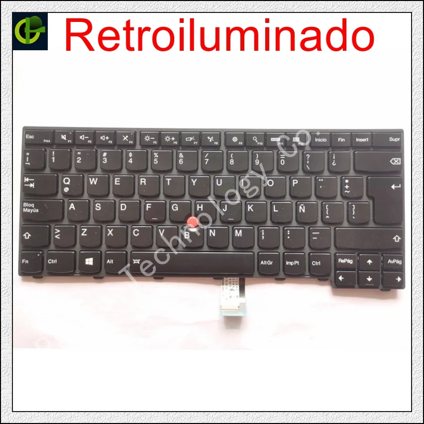 

Spanish Backlit Keyboard for lenovo ThinkPad L440 L450 L460 L470 T431S T440 T440P T440S T450 T450S e440 e431S T460 SP Latin LA
