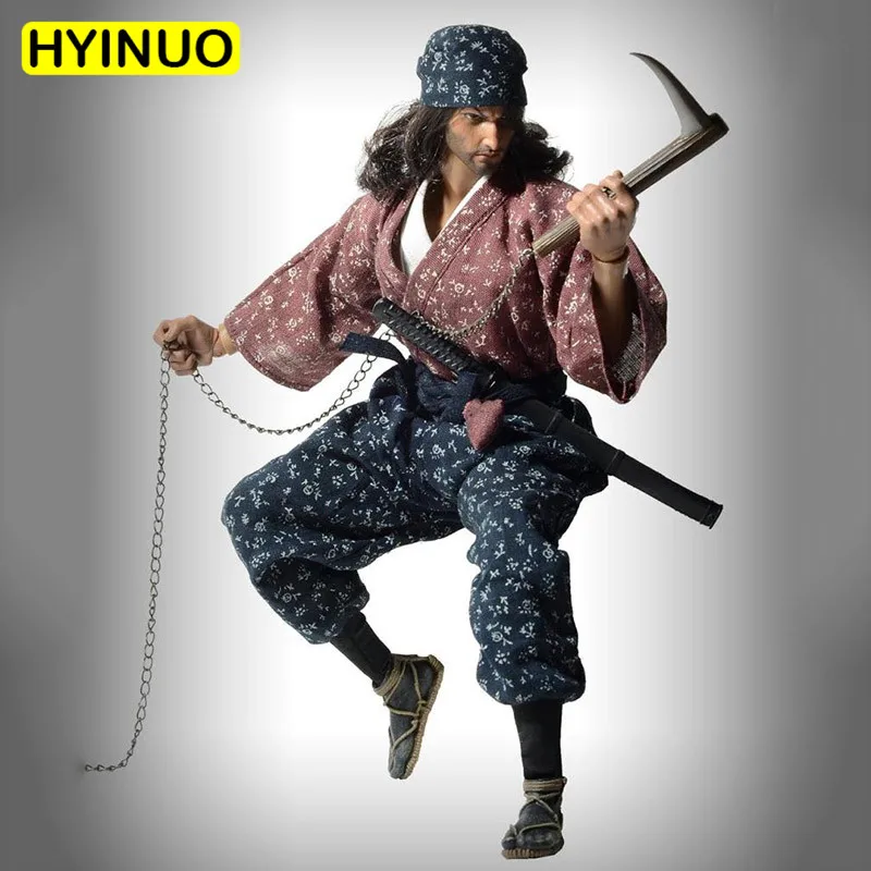 

1/6 Scale WOLFKING WK89011A Shishido Baiken Suit Action Figure Set Sculpt Model 12' Full Set Action Figure Body Dolls Toys