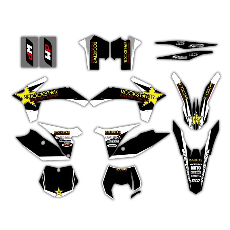 Star New Team Graphics наклейки фон для KTM EXC SX XC XCW SXF XCFW F W 125 150 200 250 350 450 500|team graphics|ktm team graphicsktm