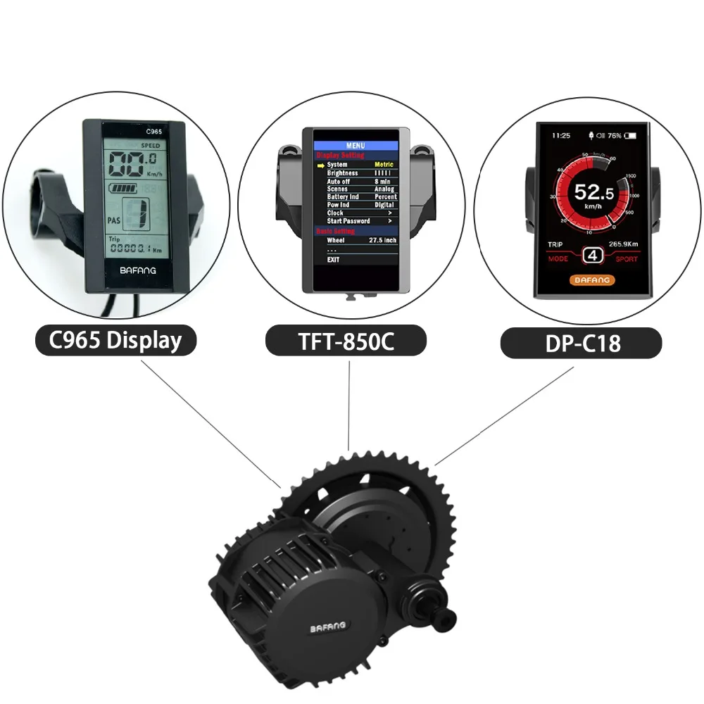 Excellent Bafang Speedometer TFT-850C LCD Display DP-C18 Color Screen Display C965 Monochrome Screen Speed Indicator with USB Interface 0 Excellent Bafang Speedometer TFT-850C LCD Display DP-C18 Color Screen Display C965 Monochrome Screen Speed Indicator with USB Interface 0