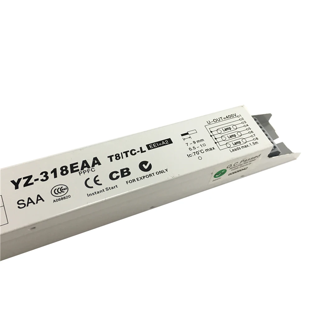 3AAA YZ-318EAA 220V T8/TC-L 18WX3 15WX3 T8 AC электронный балласт для T8 люминесцентные лампы с регулируемой яркостью рекламы светильник коробка