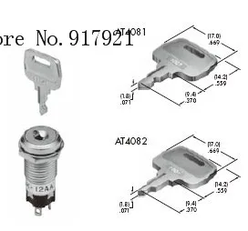 

[ZOB] SK12BA key switch SK-12BA Japan imports nkk band switch 45 to open the key lock switch --5PCS/LOT