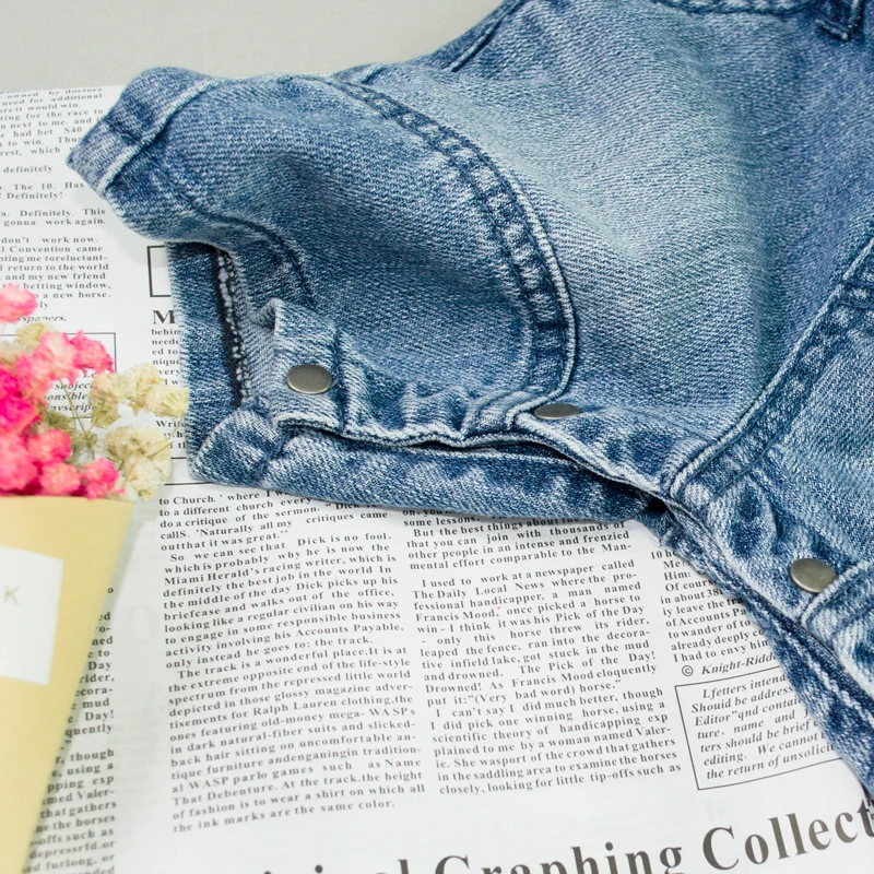 8 Baby Shorts Denim Jumpsuits Infant Toddler Kids Boys Girls Jeans Rompers