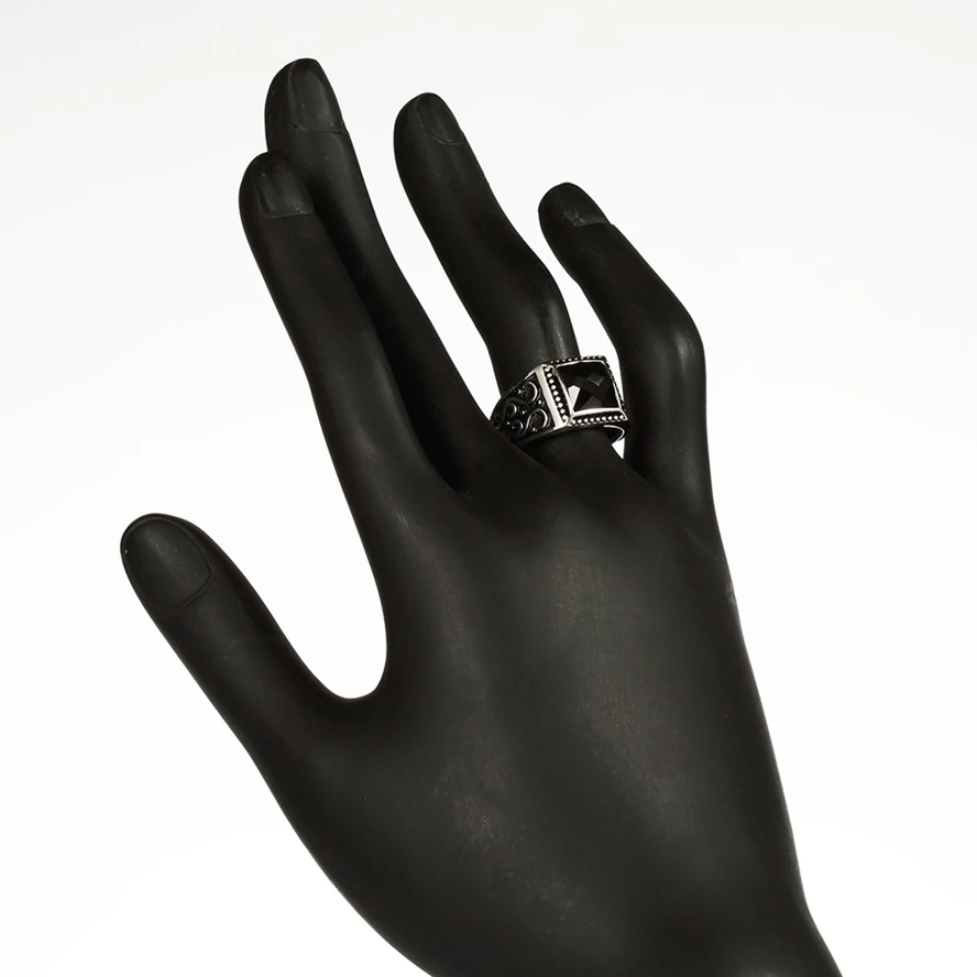 Eulonvan обручальные 925 пробы, серебряные мужские кольца на палец для мужчин, черные кольца с кубическим цирконием, горячая S-3809, размеры 7, 8, 9, 10, 11, 12, 13