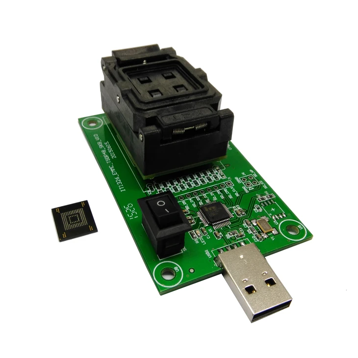 

eMMC Programmer seat belt test burn in test board emmc169 153 socket adapter reader chip Development Board